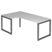 REGO 82 G | Bureau - 200 x 120 réglable en hauteur Gris/Graphite