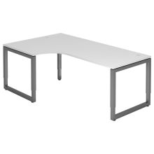 REGO 82 G | Bureau - 200 x 120 réglable en hauteur Blanc/Graphite