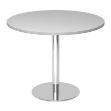 BISTRO F100R C - Système de tables conférence Gris chrome Ø 100