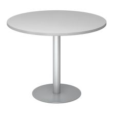 BISTRO F100R S - Système de tables conférence Gris argent Ø 100