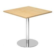 BISTRO F88Q C - Système de tables conférence Érable 80 x 80 chrome