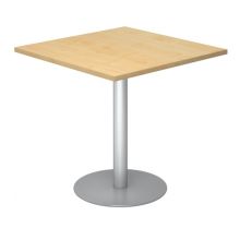 BISTRO F88Q S - Système de tables conférence Érable 80 x 80 argent