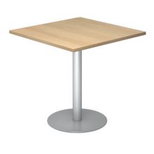 BISTRO F88Q S - Système de tables conférence 80 x 80 Chêne argent