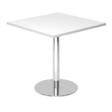 BISTRO F88Q C - Système de tables conférence Blanc 80 x 80 chrome
