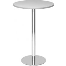 BISTRO H80R C - Système de tables conférence Gris chrome Ø 80