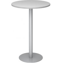 BISTRO H80R S - Système de tables conférence Gris argent Ø 80