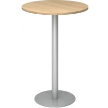 BISTRO H80R S - Système de tables conférence Chêne argent Ø 80