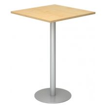 BISTRO H88Q S - Système de tables conférence Érable 80 x 80 argent