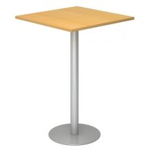 BISTRO H88Q S - Système de tables conférence Hêtre 80 x 80 argent