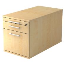 SIGNA TC20 RE - Caisson bureau sur roulettes Érable poignée de bastingage plastique