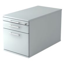 SIGNA TC20 RE - Caisson bureau sur roulettes Gris poignée de bastingage plastique