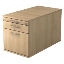 SIGNA TC20 BM - Caisson bureau sur roulettes Chêne  poignée arche métal 