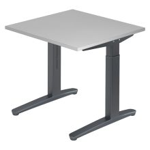 XTRA XB 8 GG | Bureau - Gris 80 x 80 réglable en hauteur