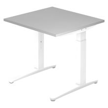 XTRA XB 8 WW | Bureau - Gris 80 x 80 réglable en hauteur