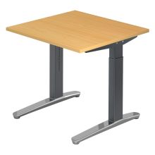 XTRA XB 8 GC | Bureau - Hêtre 80 x 80 réglable en hauteur