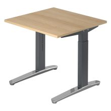 XTRA XB 8 GC | Bureau - 80 x 80 Chêne réglable en hauteur