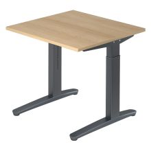 XTRA XB 8 GG | Bureau - 80 x 80 Chêne réglable en hauteur