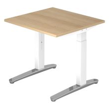XTRA XB 8 WC | Bureau - 80 x 80 Chêne réglable en hauteur