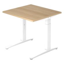 XTRA XB 8 WW | Bureau - 80 x 80 Chêne réglable en hauteur