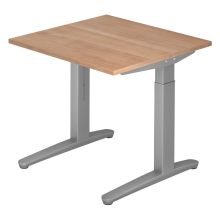 XTRA XB 8 SS | Bureau - Noyer 80 x 80 réglable en hauteur