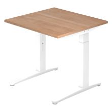 XTRA XB 8 WW | Bureau - Noyer 80 x 80 réglable en hauteur