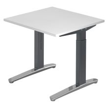 XTRA XB 8 GC | Bureau - Blanc 80 x 80 réglable en hauteur