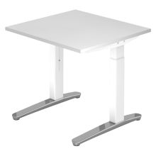 XTRA XB 8 WC | Bureau - Blanc 80 x 80 réglable en hauteur