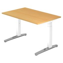 XTRA XB 12 WC | Bureau - Hêtre 120 x 80 réglable en hauteur