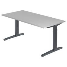 XTRA XB 16 GG | Bureau - Gris 160 x 80 réglable en hauteur