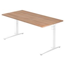 XTRA XB 16 WW | Bureau - 160 x 80 Noyer réglable en hauteur