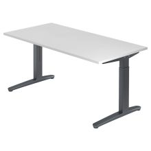 XTRA XB 16 GG | Bureau - Blanc 160 x 80 réglable en hauteur