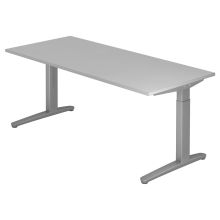 XTRA XB 19 SS | Bureau - Gris 180 x 80 réglable en hauteur