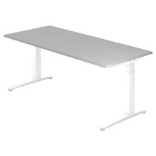 XTRA XB 19 WW | Bureau - Gris 180 x 80 réglable en hauteur
