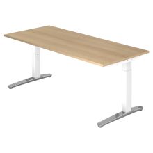 XTRA XB 19 WC | Bureau - 180 x 80 Chêne réglable en hauteur