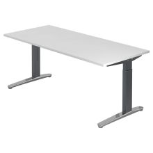 XTRA XB 19 GC | Bureau - Blanc 180 x 80 réglable en hauteur