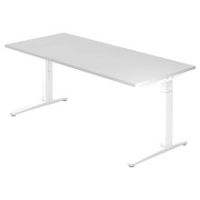 XTRA XB 19 WW | Bureau - Blanc 180 x 80 réglable en hauteur