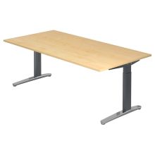 XTRA XB 2E GC | Bureau - Érable 200 x 100 réglable en hauteur