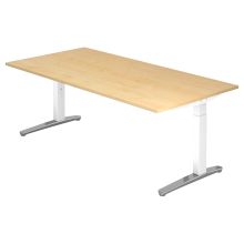 XTRA XB 2E WC | Bureau - Érable 200 x 100 réglable en hauteur
