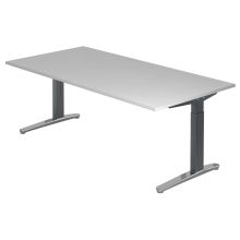 XTRA XB 2E GC | Bureau - Gris 200 x 100 réglable en hauteur