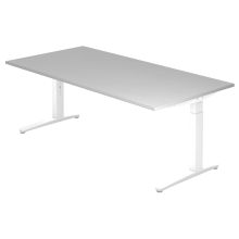 XTRA XB 2E WW | Bureau - Gris 200 x 100 réglable en hauteur