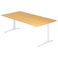 XTRA XB 2E WW | Bureau - Hêtre 200 x 100 réglable en hauteur
