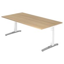 XTRA XB 2E WC | Bureau - 200 x 100 Chêne réglable en hauteur