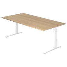 XTRA XB 2E WW | Bureau - 200 x 100 Chêne réglable en hauteur