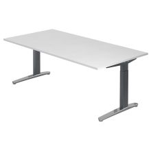 XTRA XB 2E GC | Bureau - Blanc 200 x 100 réglable en hauteur