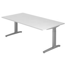 XTRA XB 2E SS | Bureau - Blanc 200 x 100 réglable en hauteur