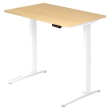 XBHM 12 WW | Bureau - Érable 120 x 80 réglable en hauteur électriquement
