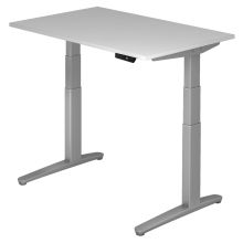 XBHM 12 SS | Bureau - Gris 120 x 80 réglable en hauteur électriquement