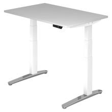 XBHM 12 WC | Bureau - Gris 120 x 80 réglable en hauteur électriquement