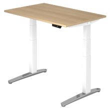 XBHM 12 WC | Bureau - 120 x 80 Chêne  réglable en hauteur électriquement