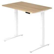 XBHM 12 WW | Bureau - 120 x 80 Chêne  réglable en hauteur électriquement
